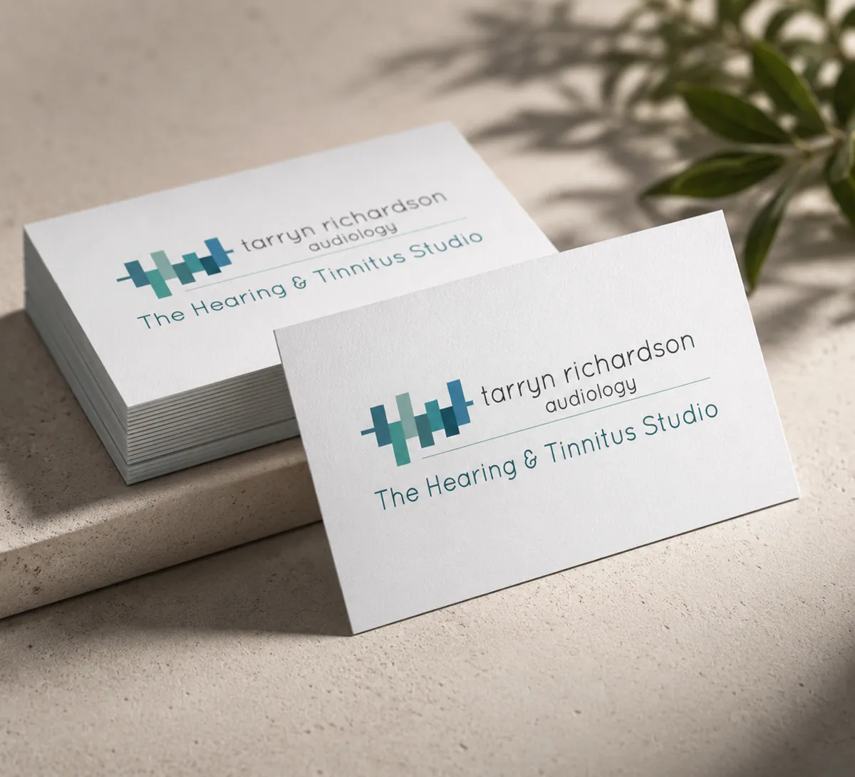 Tarryn Richardson Audiology - Brand identity and stationery