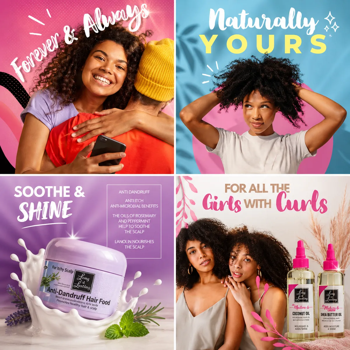 Long & Lasting - Hair care social content