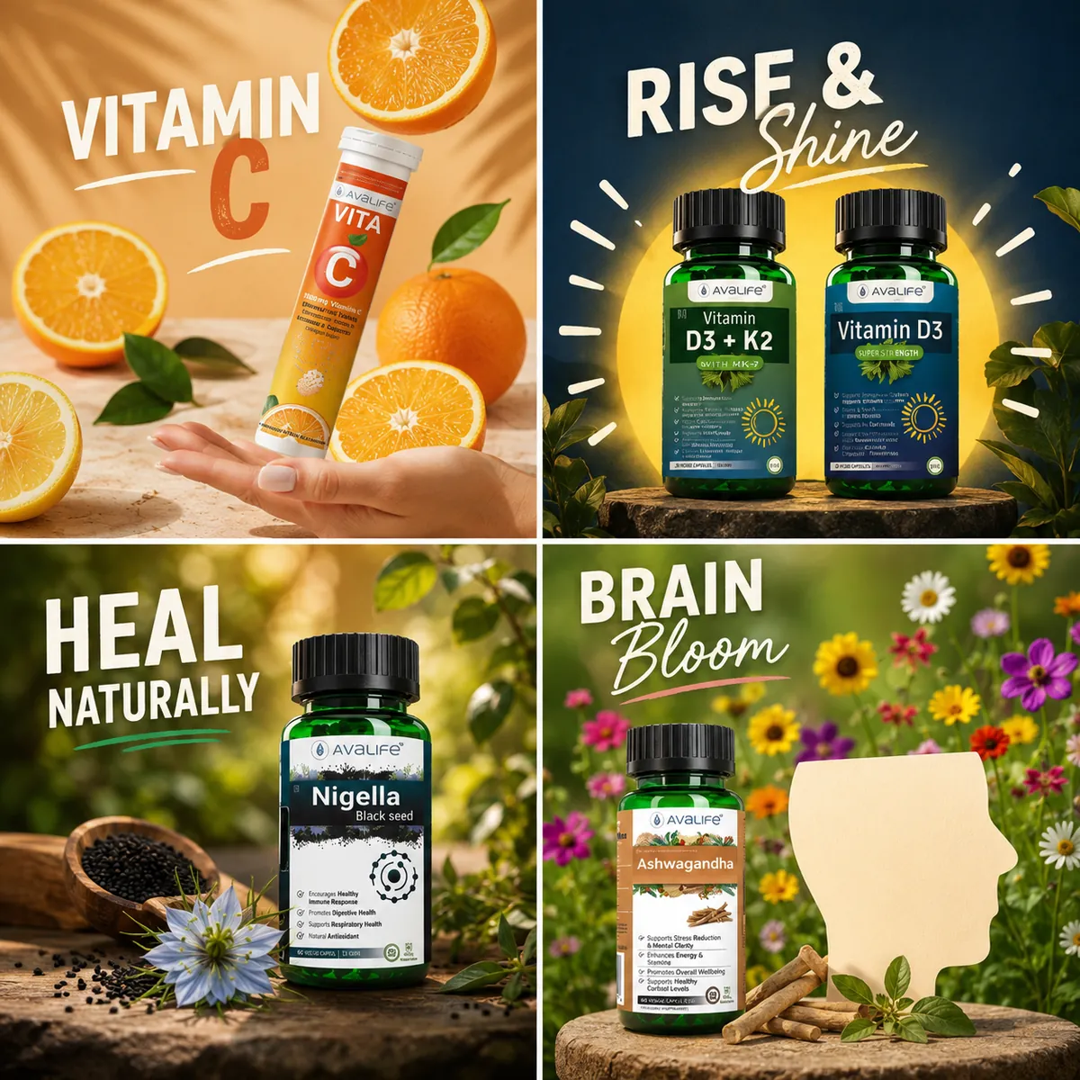 Avalife - Supplement range social content